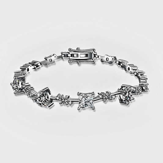 Meridian Link 6.2ct - Moissanite tennis Bracelet in 925 sterling silver