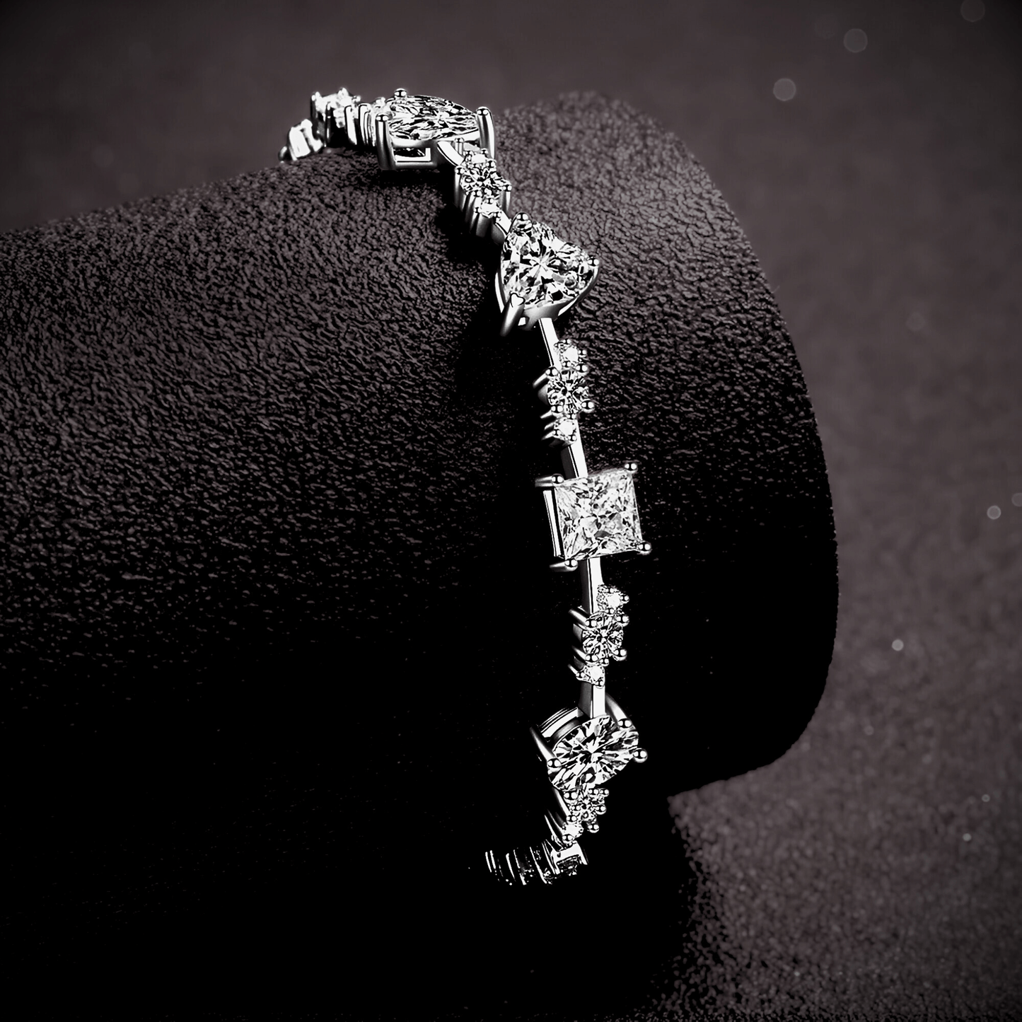 Meridian Link - 6.2ct Moissanite tennis Bracelet in 925 sterling silver