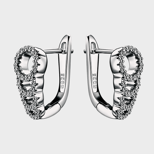 Aveline Studs - Moissanite stud earrings in 925 Sterling Silver. | silver moissanite earrings