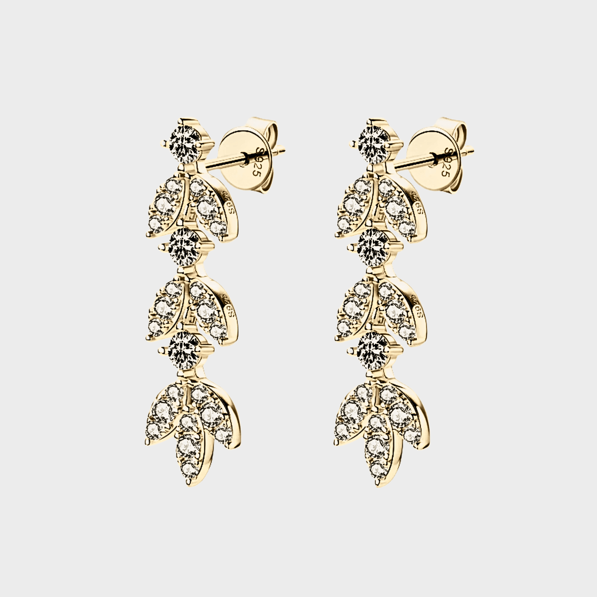 Alkahest Drops –  Moissanite drop Earrings in 18k gold. | gold moissanite earrings