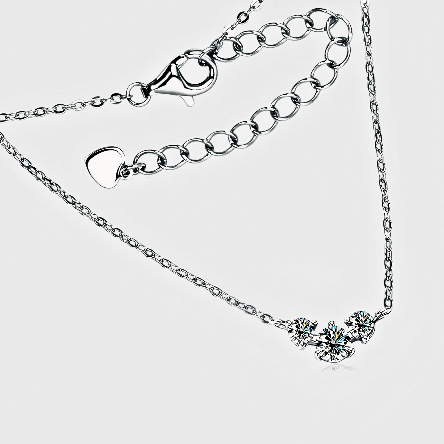 Cosima Pendant 0.5ct - Inlaid Moissanite necklace in 925 sterling silver