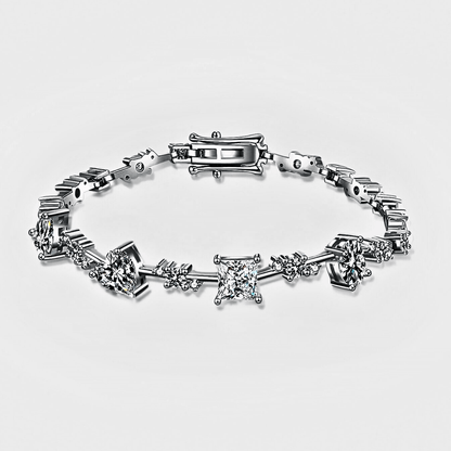 Meridian Link 6.2ct - Moissanite tennis Bracelet in 925 sterling silver