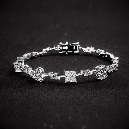 Meridian Link - 6.2ct Moissanite tennis Bracelet in 925 sterling silver