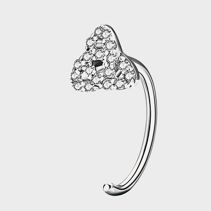 Thaleia Studs - Moissanite stud earrings in 925 sterling silver. | Silver Moissanite earrings