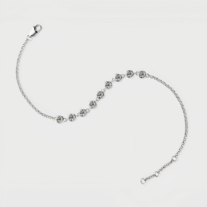 Solenne Bracelet 0.9ct - Inlaid Moissanite Bracelet in 925 sterling silver.