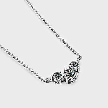 Cosima Pendant 0.5ct - Inlaid Moissanite necklace in 925 sterling silver