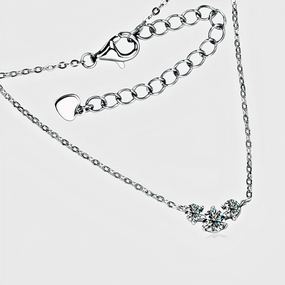 Cosima Pendant 0.5ct - Inlaid Moissanite necklace in 925 sterling silver