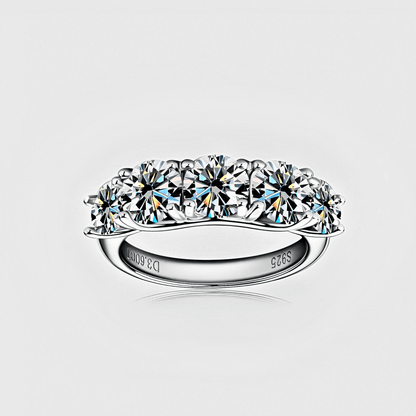 Solaris Ring -  3.6ct  Moissanite Ring featuring a multi-stone design in 925 sterling silver.
